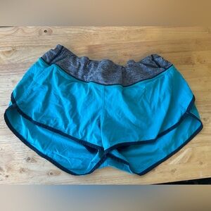 lululemon athletica Teal and Gray Athletic Shorts Size 10
